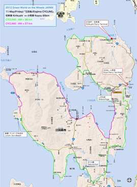 江田島周遊ルート地図