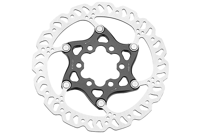 2-PIECE ROAD DISC ROTOR 6-BOLT 140MM