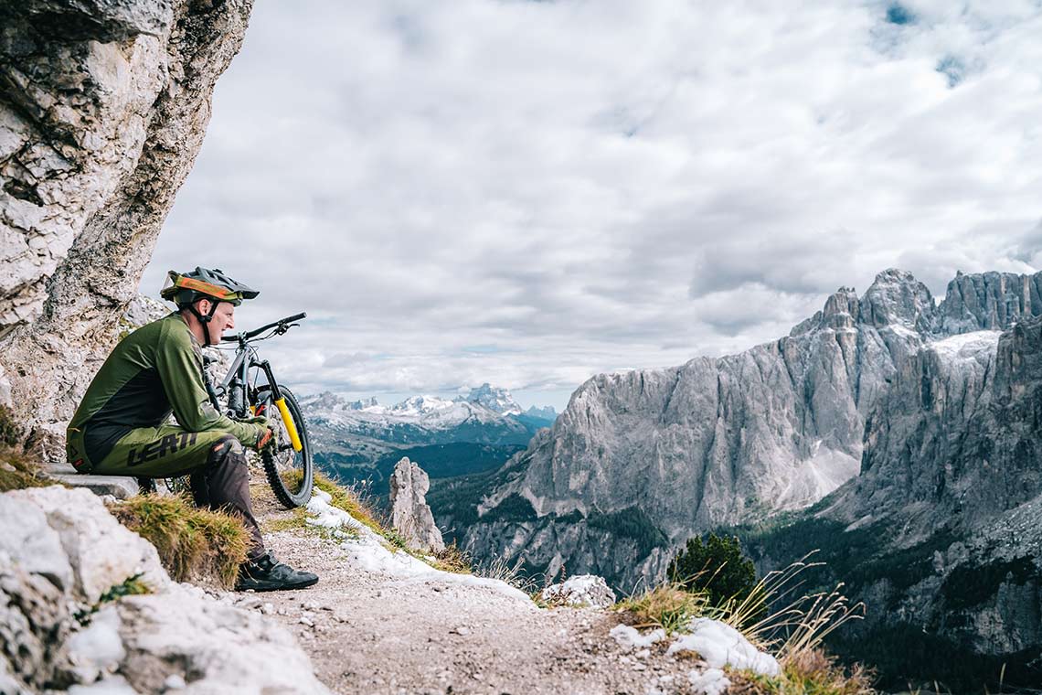 Riding in Dolomites