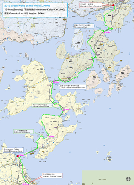 瀬戸内しまなみ海道ルート地図